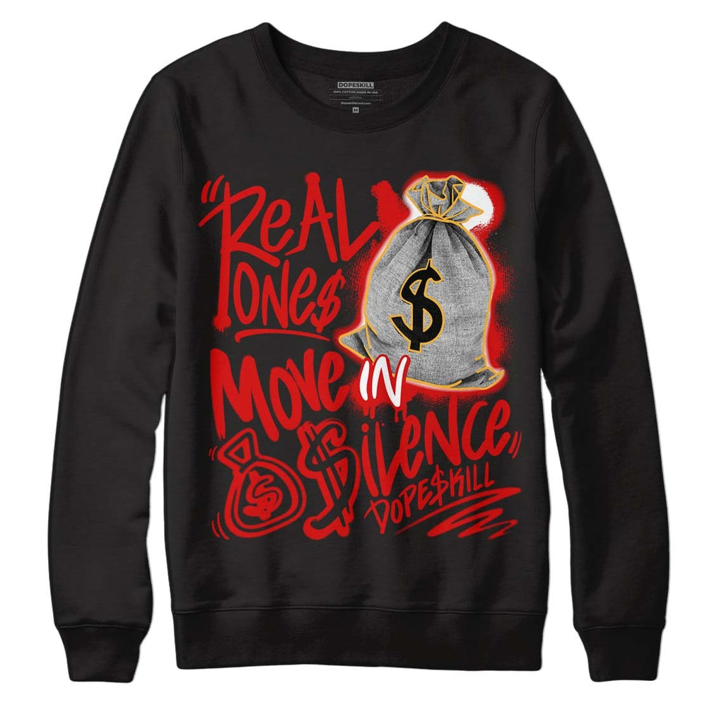 Dunk Low Gym Red DopeSkill Sweatshirt Real Ones Move In Silence Graphic