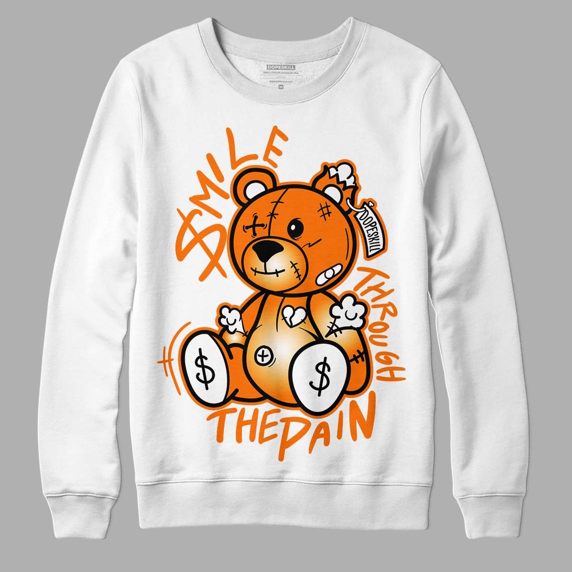 Dunk Low Magma Orange DopeSkill Sweatshirt BEAN Graphic