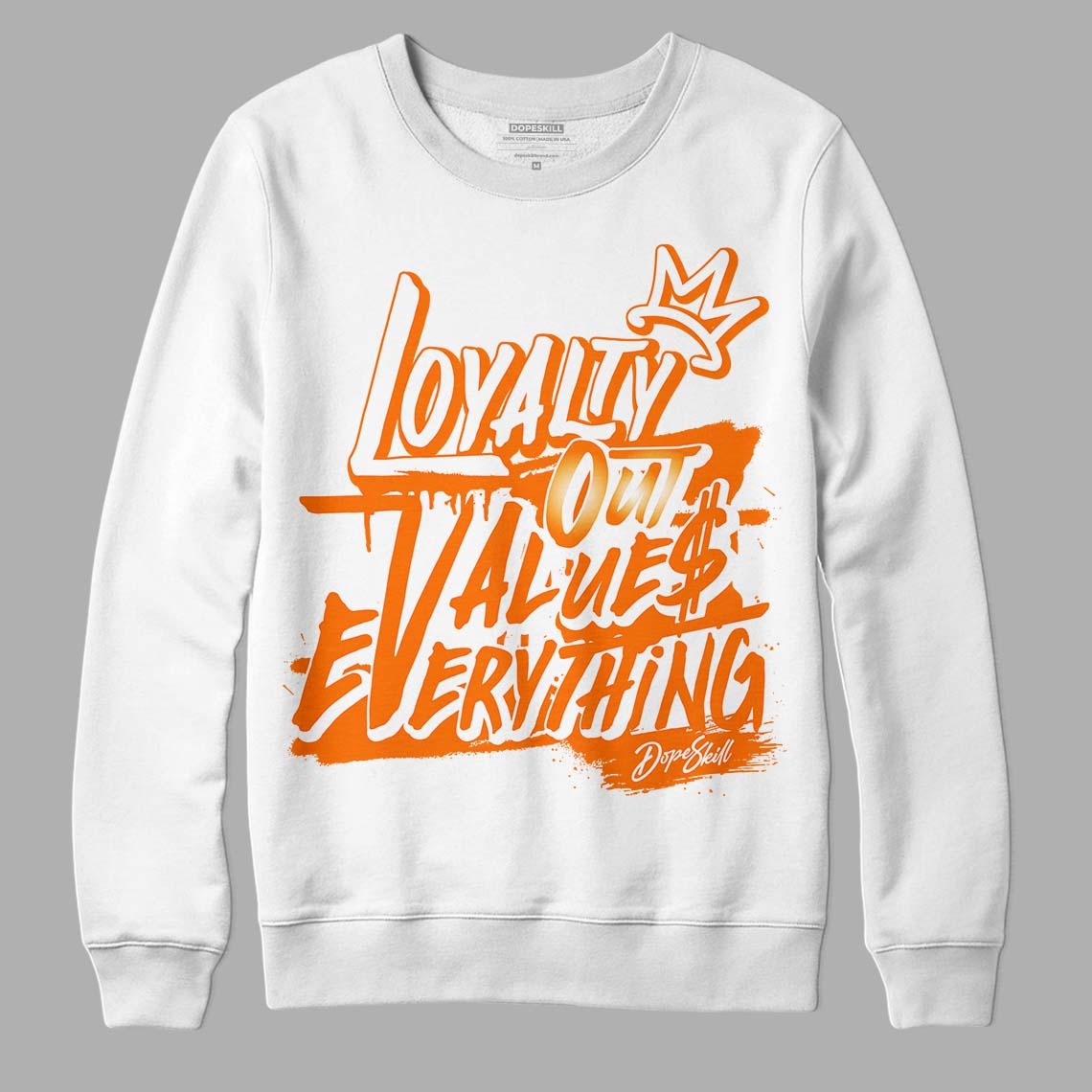 Dunk Low Magma Orange DopeSkill Sweatshirt LOVE Graphic