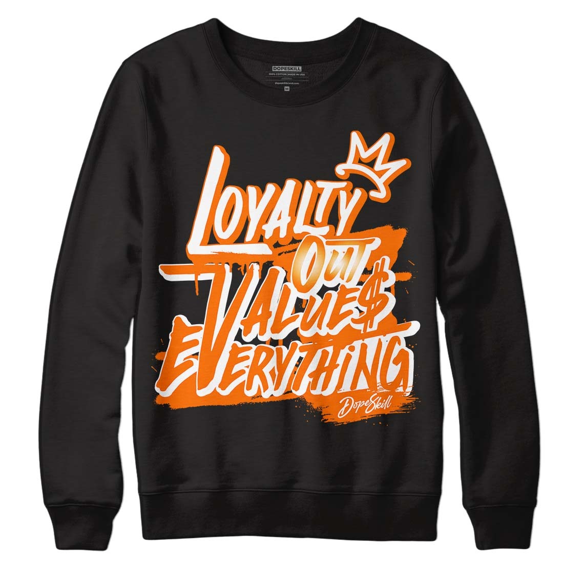 Dunk Low Magma Orange DopeSkill Sweatshirt LOVE Graphic