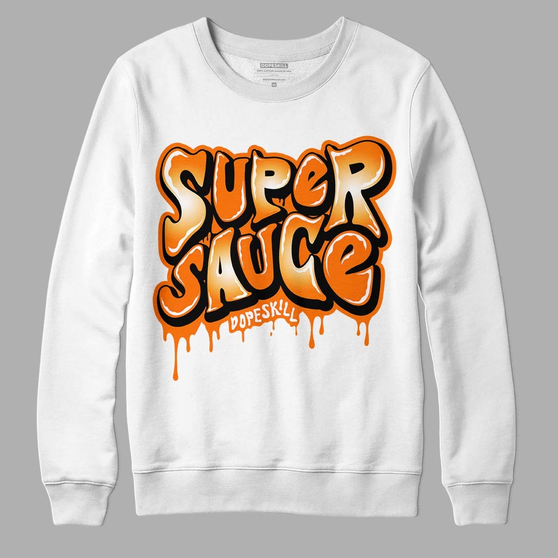 Dunk Low Magma Orange DopeSkill Sweatshirt Super Sauce Graphic