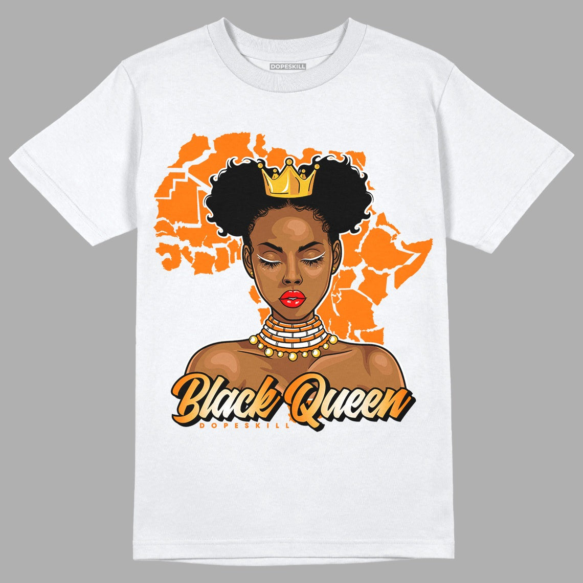 Dunk Low Magma Orange DopeSkill T-Shirt Black Queen Graphic