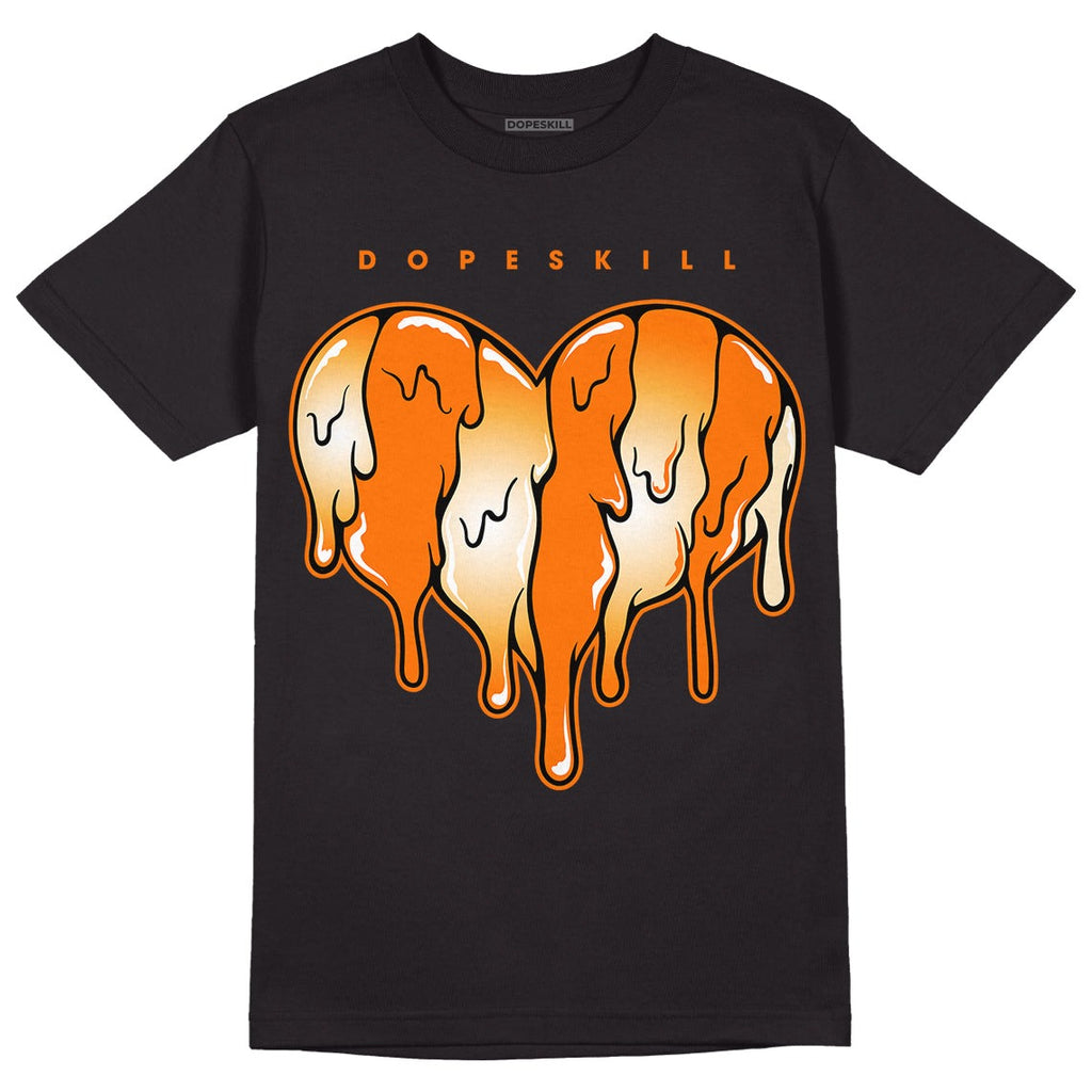 Dunk Low Magma Orange DopeSkill T-Shirt Slime Drip Heart Graphic