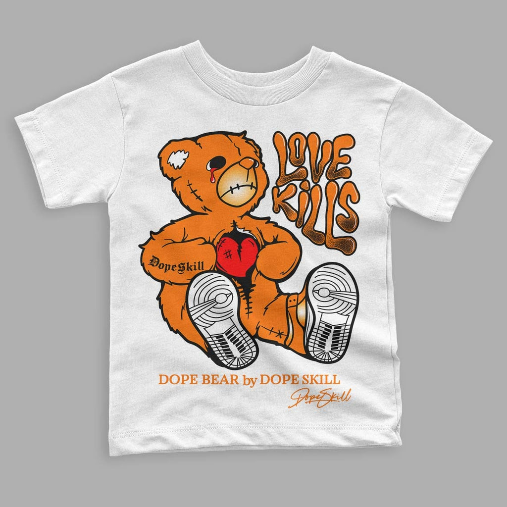 Dunk Low Magma Orange DopeSkill Toddler Kids T-shirt Love Kills Graphic