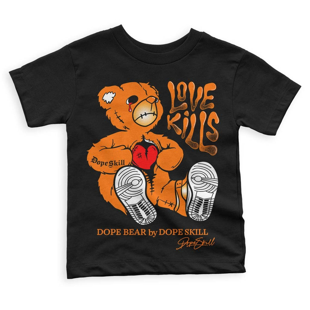Dunk Low Magma Orange DopeSkill Toddler Kids T-shirt Love Kills Graphic