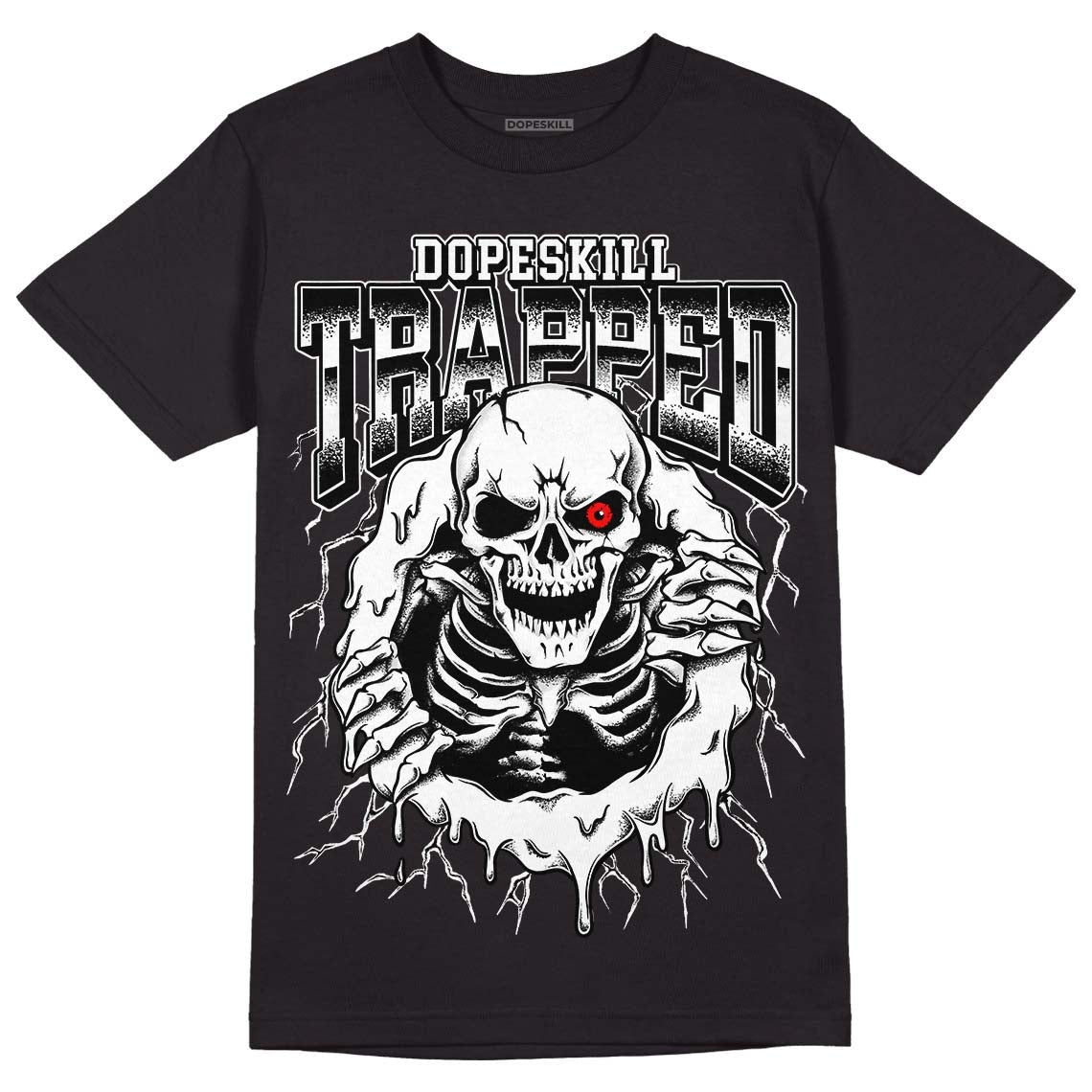 Dunk Low Panda White Black DopeSkill T-Shirt Trapped Halloween Graphic
