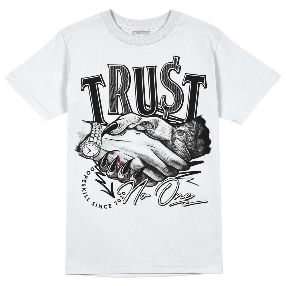 Dunk Low Panda White Black DopeSkill T-Shirt Trust No One Graphic