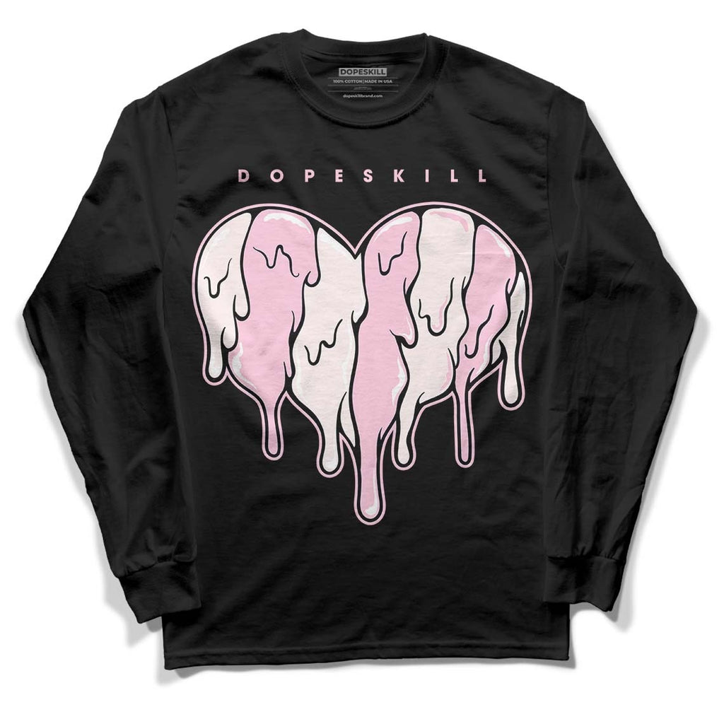 Dunk Low Pink Foam DopeSkill Long Sleeve T-Shirt Slime Drip Heart Graphic