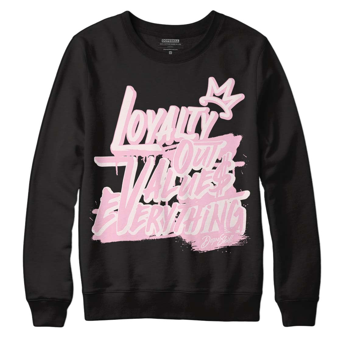 Dunk Low Pink Foam DopeSkill Sweatshirt LOVE Graphic