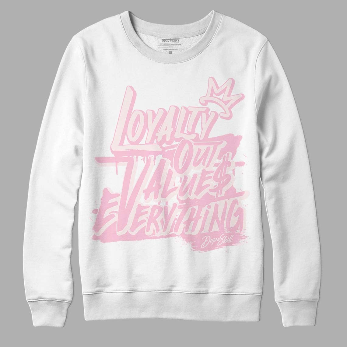 Dunk Low Pink Foam DopeSkill Sweatshirt LOVE Graphic