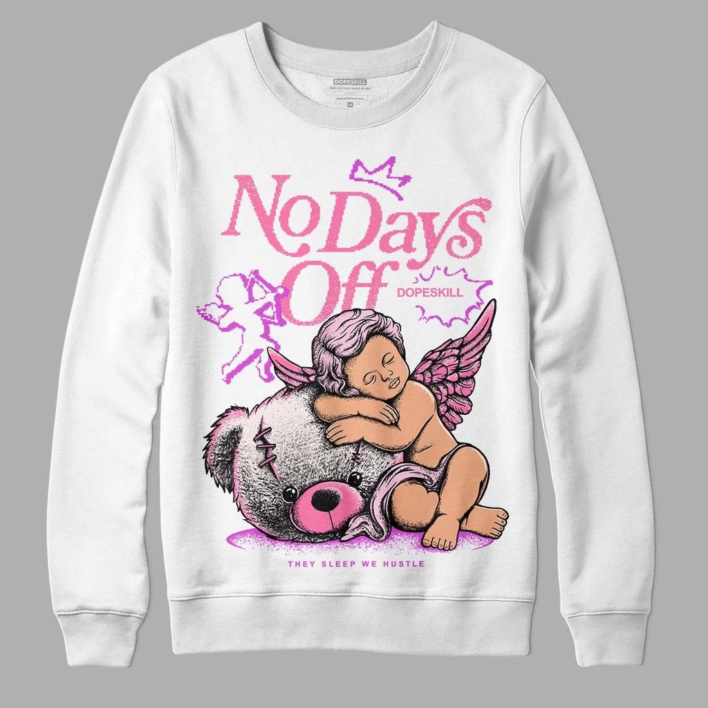 Dunk Low Pink Foam DopeSkill Sweatshirt New No Days Off Graphic
