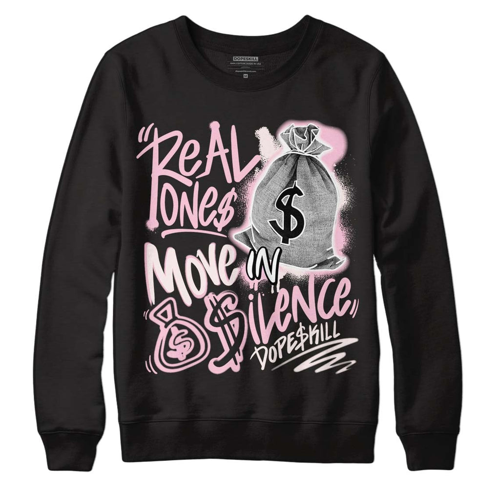 Dunk Low Pink Foam DopeSkill Sweatshirt Real Ones Move In Silence Graphic
