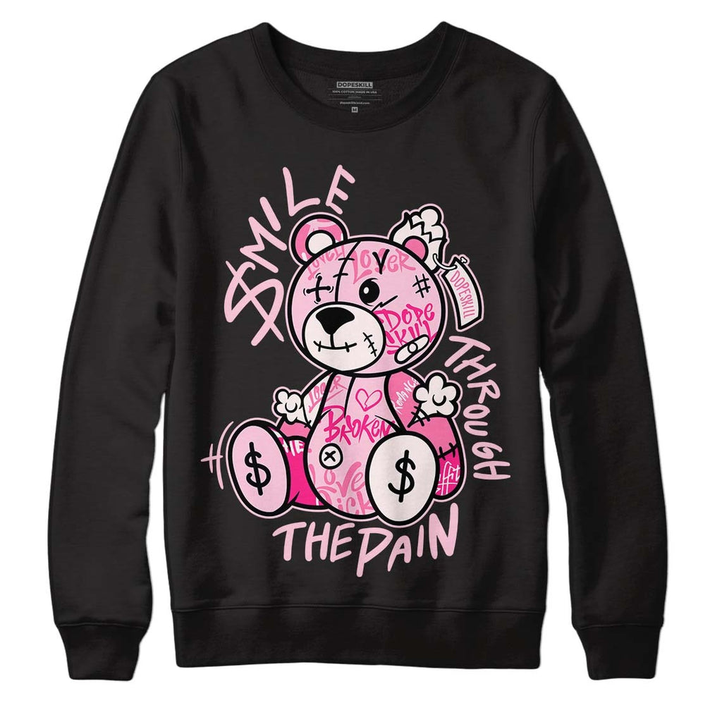 Dunk Low Pink Foam DopeSkill Sweatshirt Smile Through The Pain Graphic