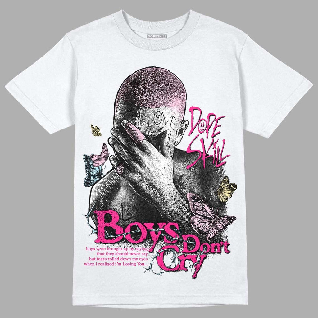 Dunk Low Pink Foam DopeSkill T-Shirt Boys Don't Cry Graphic