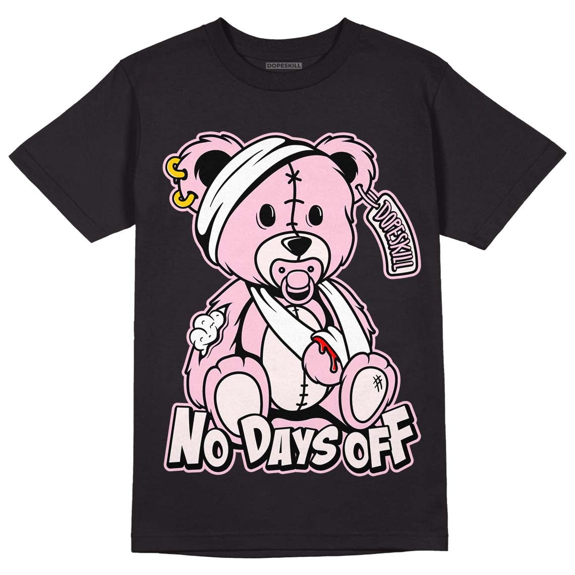 Dunk Low Pink Foam DopeSkill T-Shirt Hurt Bear Graphic