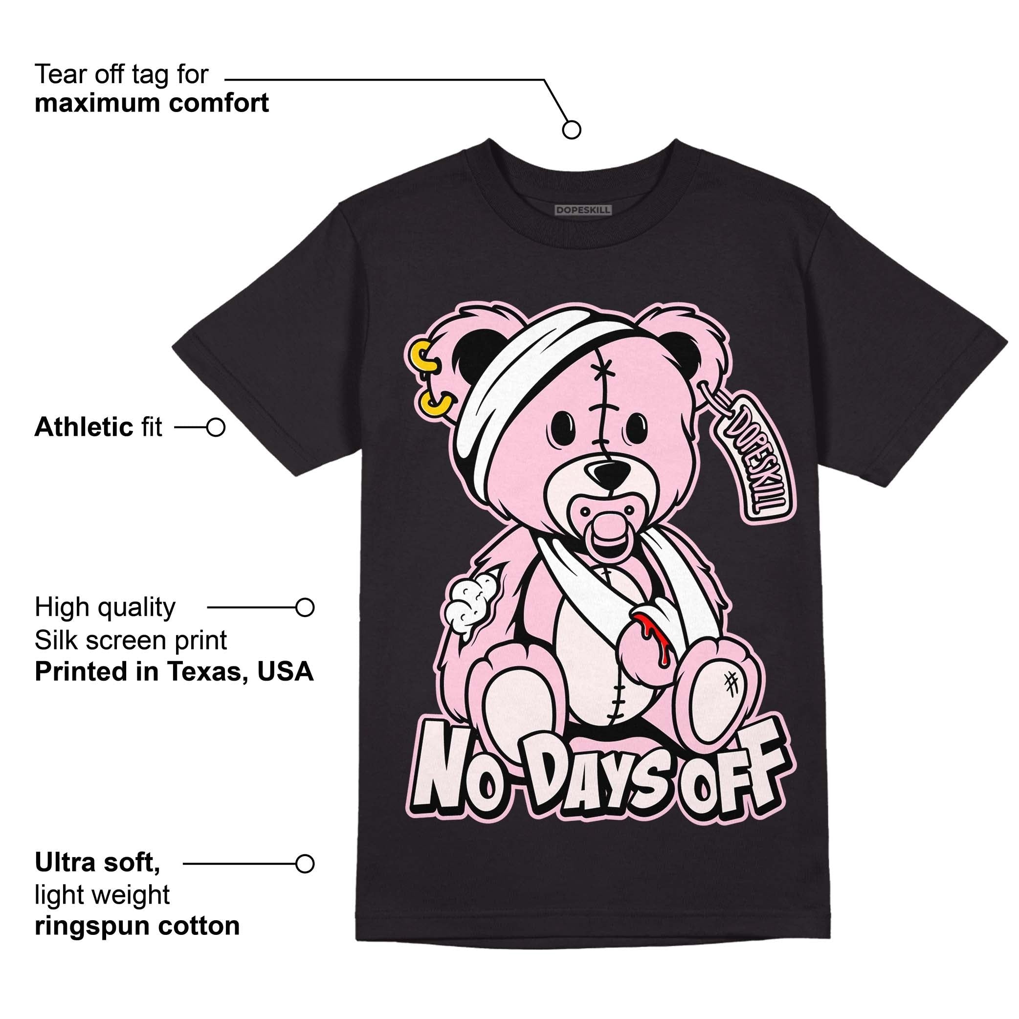 Dunk Low Pink Foam DopeSkill T-Shirt Hurt Bear Graphic