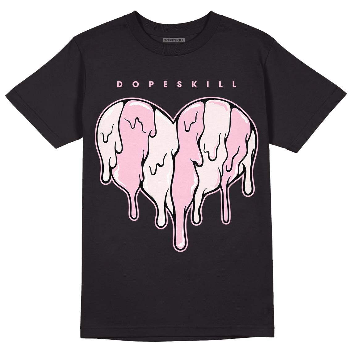 Dunk Low Pink Foam DopeSkill T-Shirt Slime Drip Heart Graphic