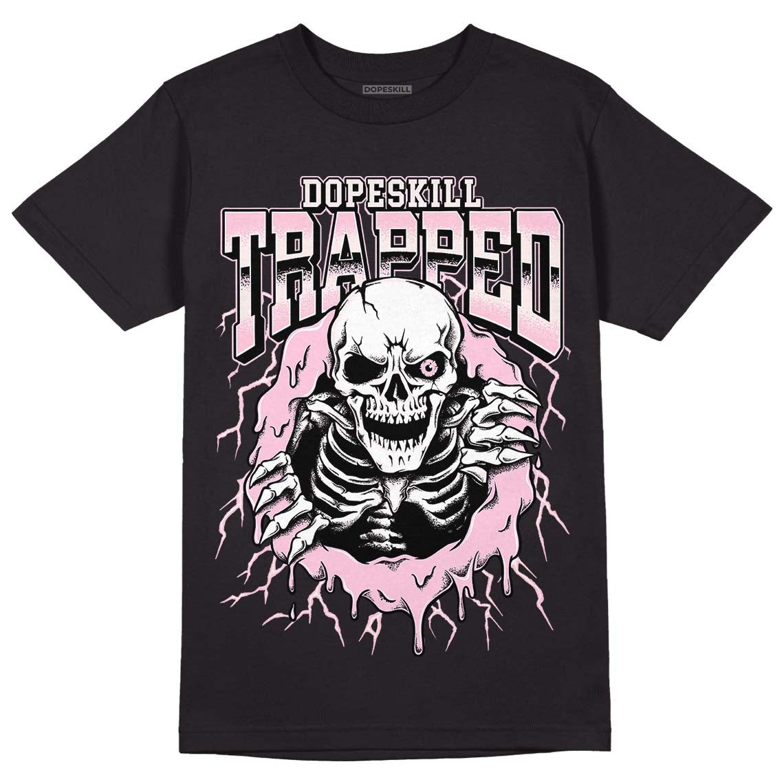 Dunk Low Pink Foam DopeSkill T-Shirt Trapped Halloween Graphic