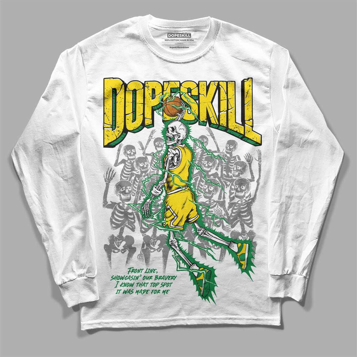 Dunk Low Reverse Brazil DopeSkill Long Sleeve T-Shirt Thunder Dunk Graphic