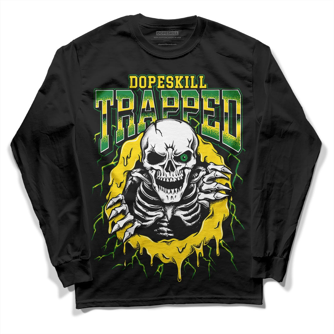 Dunk Low Reverse Brazil DopeSkill Long Sleeve T-Shirt Trapped Halloween Graphic