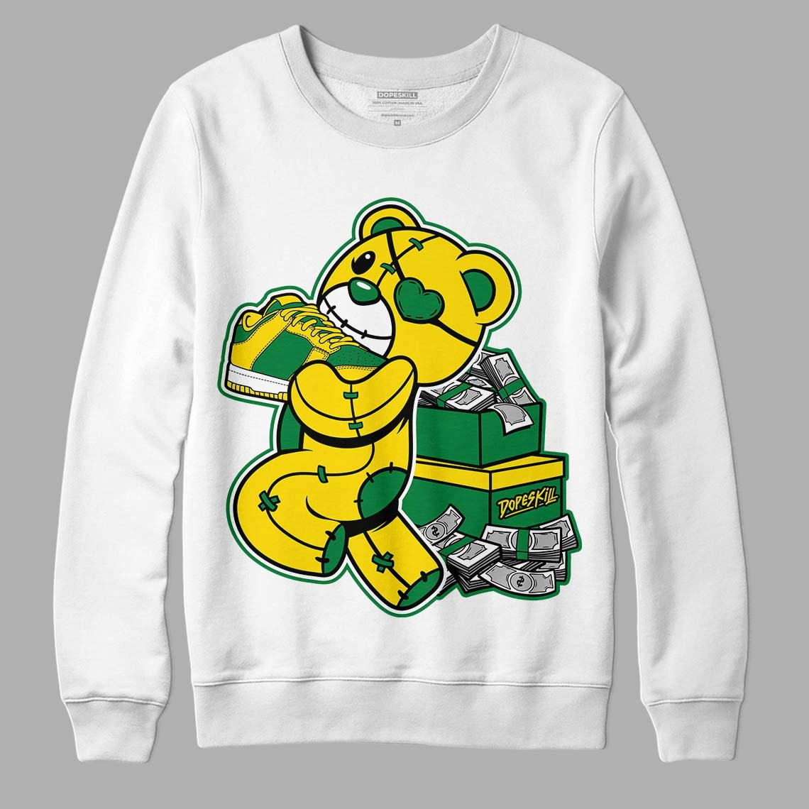 Dunk Low Reverse Brazil DopeSkill Sweatshirt Bear Steals Sneaker Graphic