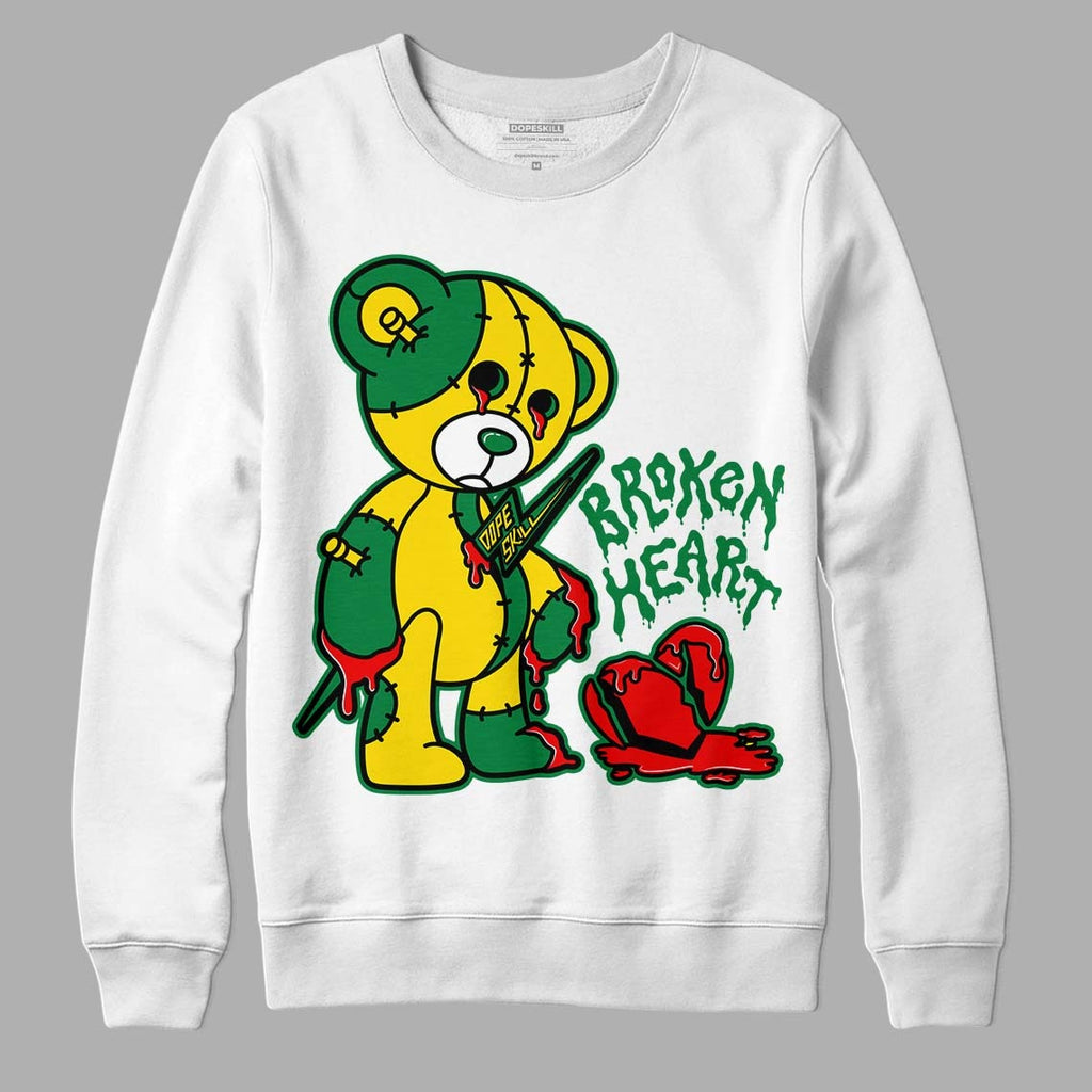 Dunk Low Reverse Brazil DopeSkill Sweatshirt Broken Heart Graphic
