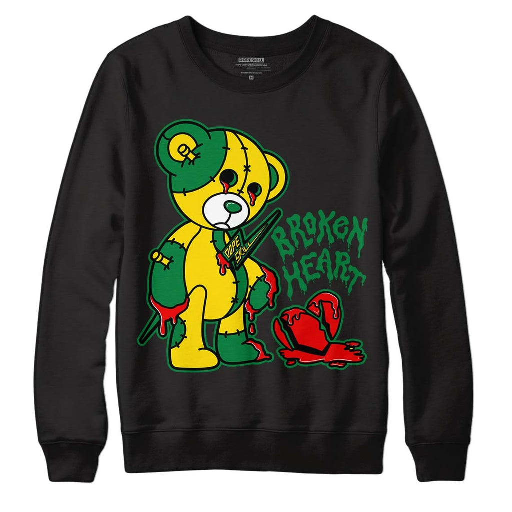 Dunk Low Reverse Brazil DopeSkill Sweatshirt Broken Heart Graphic