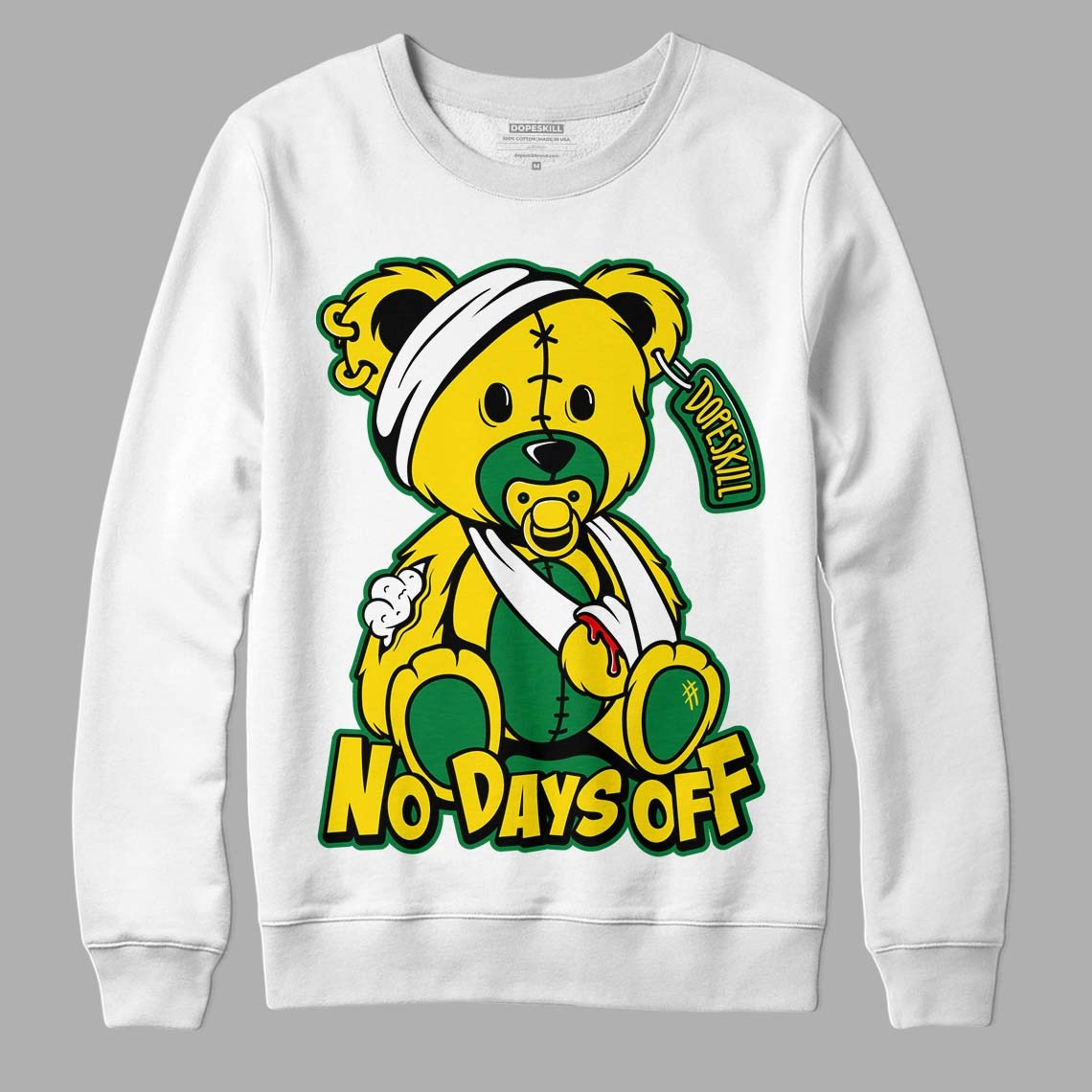 Dunk Low Reverse Brazil DopeSkill Sweatshirt Hurt Bear Graphic