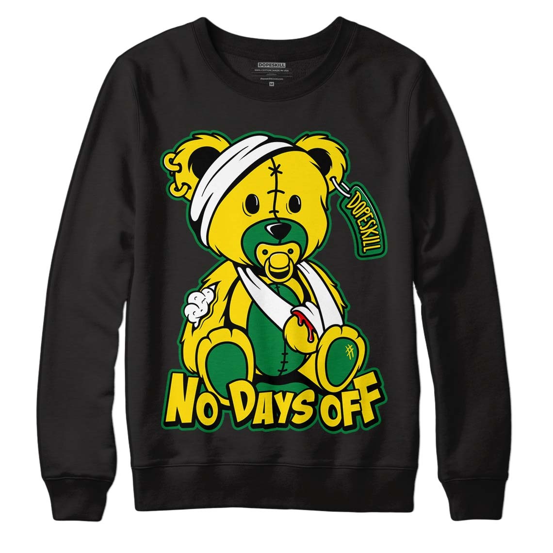 Dunk Low Reverse Brazil DopeSkill Sweatshirt Hurt Bear Graphic