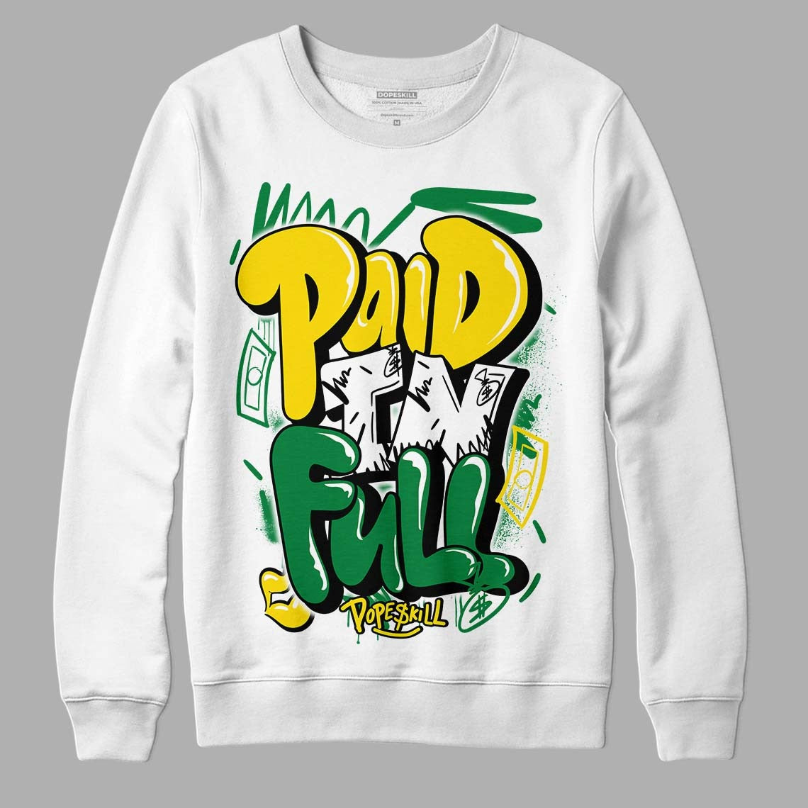 Dunk Low Reverse Brazil DopeSkill Sweatshirt New Paid In Full Graphic