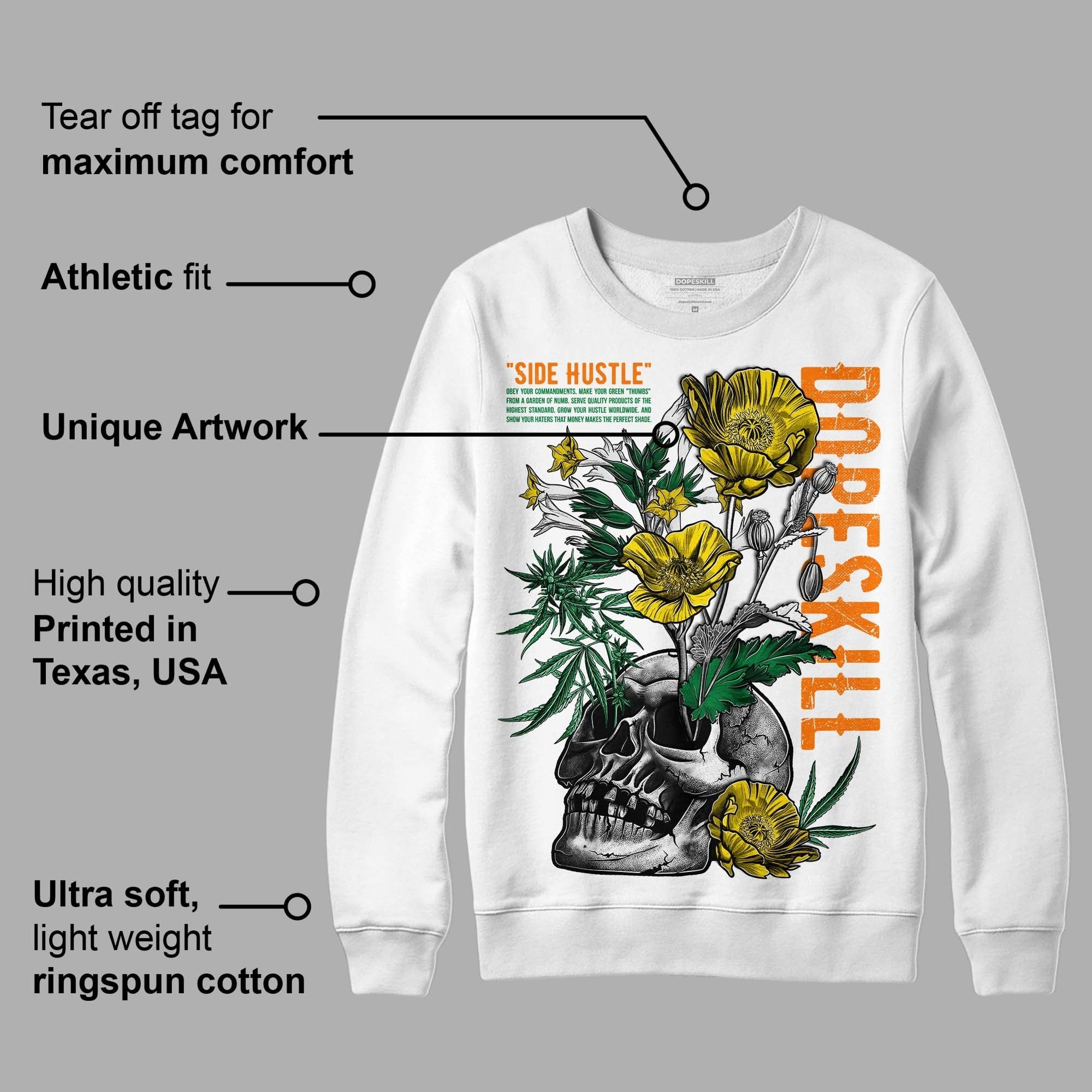 Dunk Low Reverse Brazil DopeSkill Sweatshirt Side Hustle Graphic