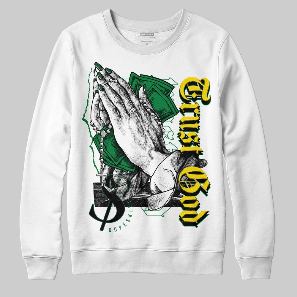 Dunk Low Reverse Brazil DopeSkill Sweatshirt Trust God Graphic