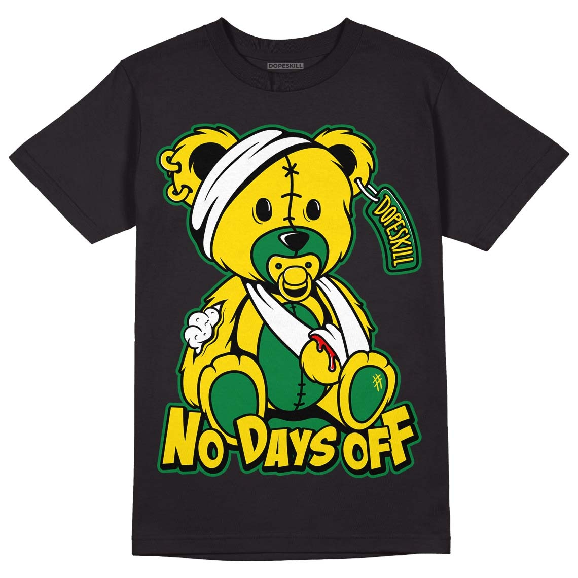 Dunk Low Reverse Brazil DopeSkill T-Shirt Hurt Bear Graphic