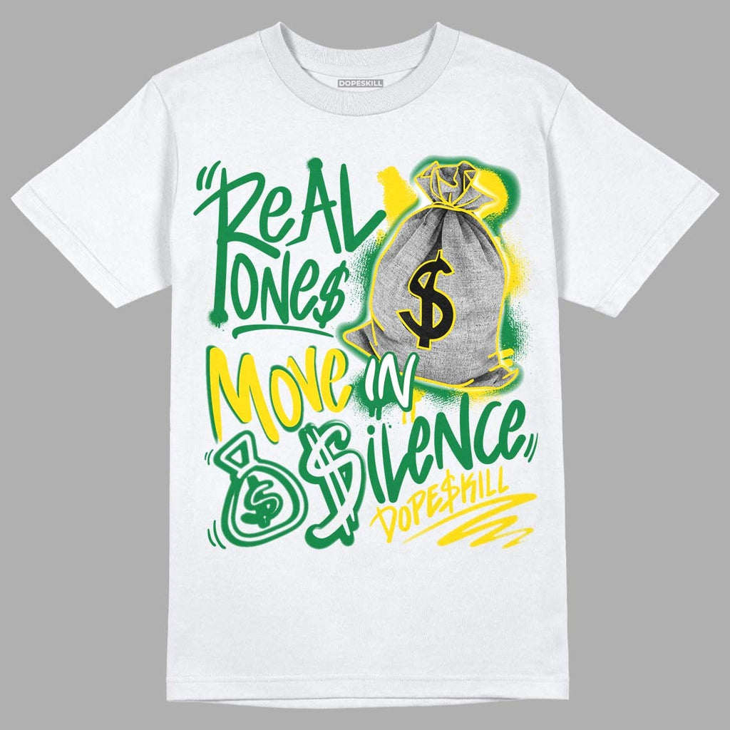 Dunk Low Reverse Brazil DopeSkill T-Shirt Real Ones Move In Silence Graphic