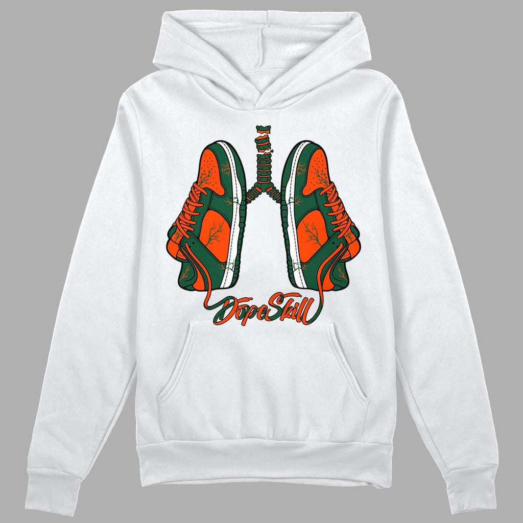 Dunk Low Team Dark Green Orange DopeSkill Hoodie Sweatshirt Breathe Graphic