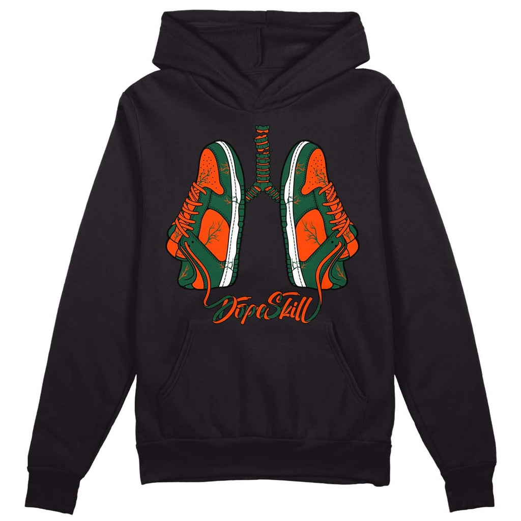 Dunk Low Team Dark Green Orange DopeSkill Hoodie Sweatshirt Breathe Graphic