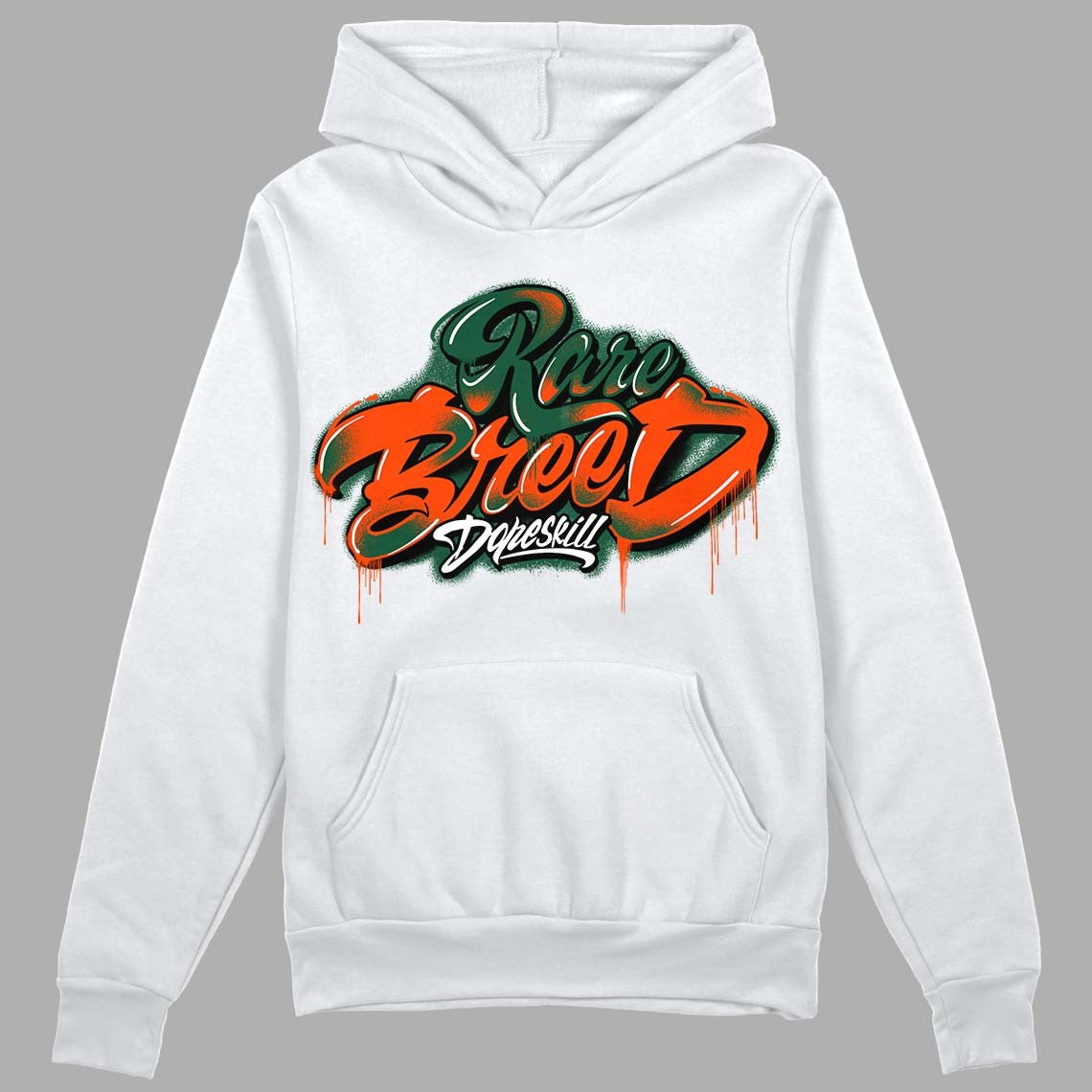 Dunk Low Team Dark Green Orange DopeSkill Hoodie Sweatshirt Rare Breed Type Graphic