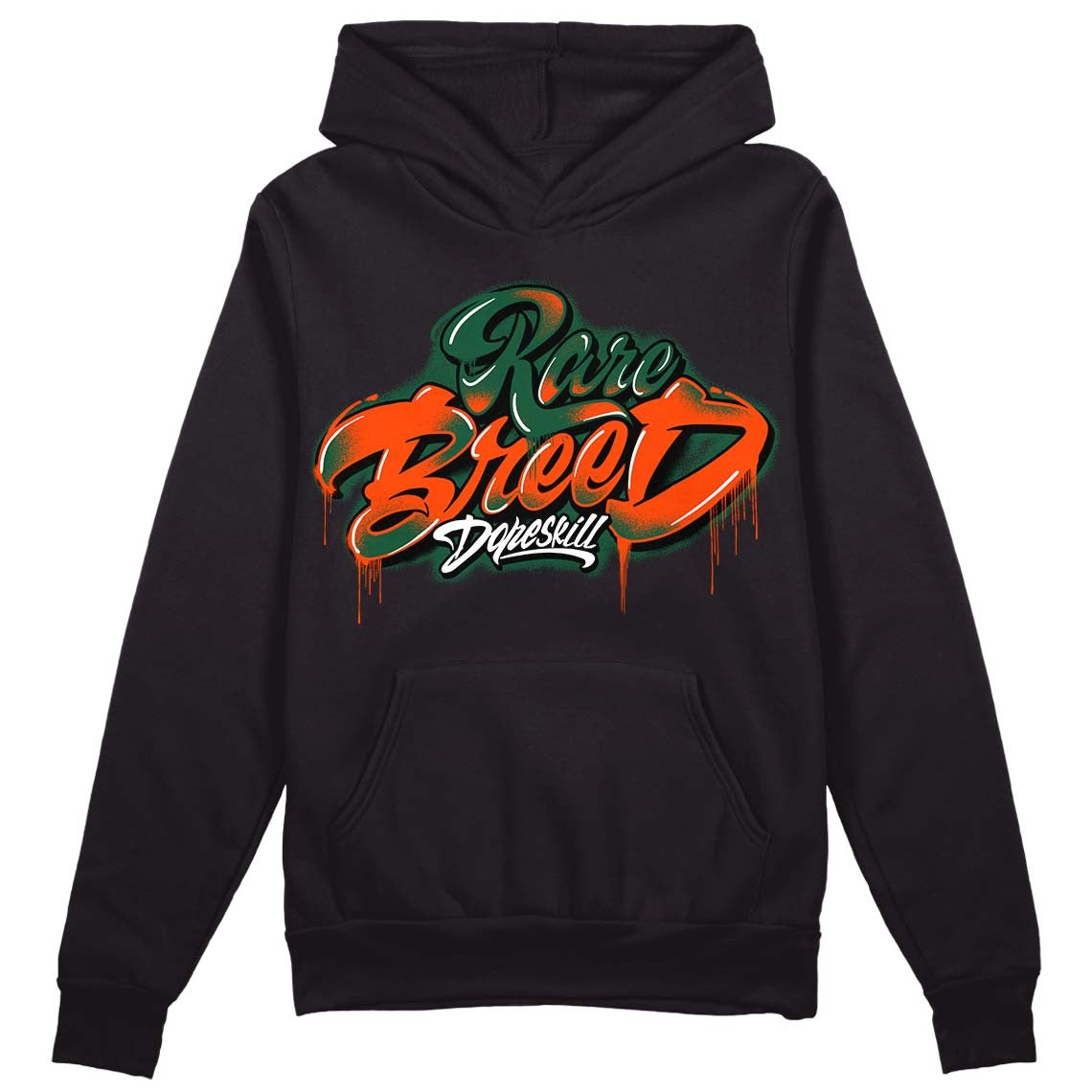 Dunk Low Team Dark Green Orange DopeSkill Hoodie Sweatshirt Rare Breed Type Graphic