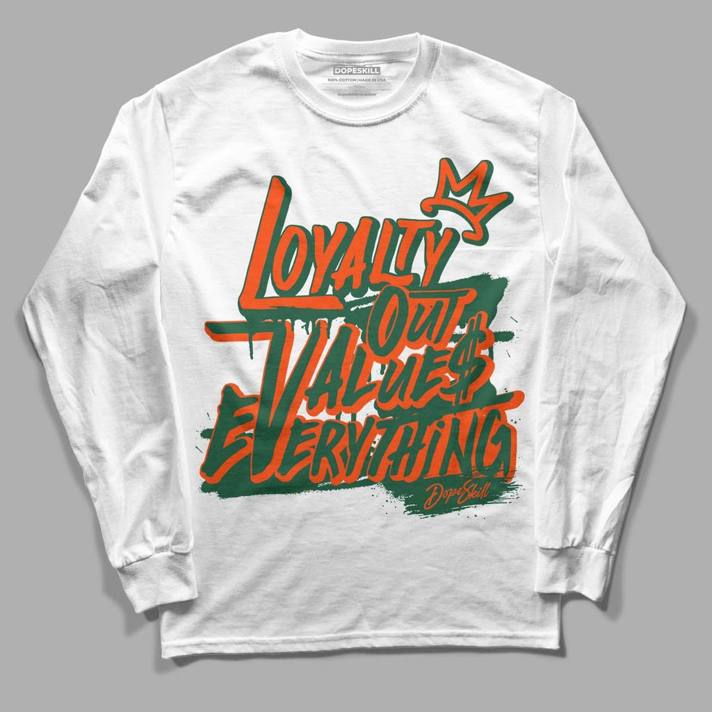 Dunk Low Team Dark Green Orange DopeSkill Long Sleeve T-Shirt LOVE Graphic