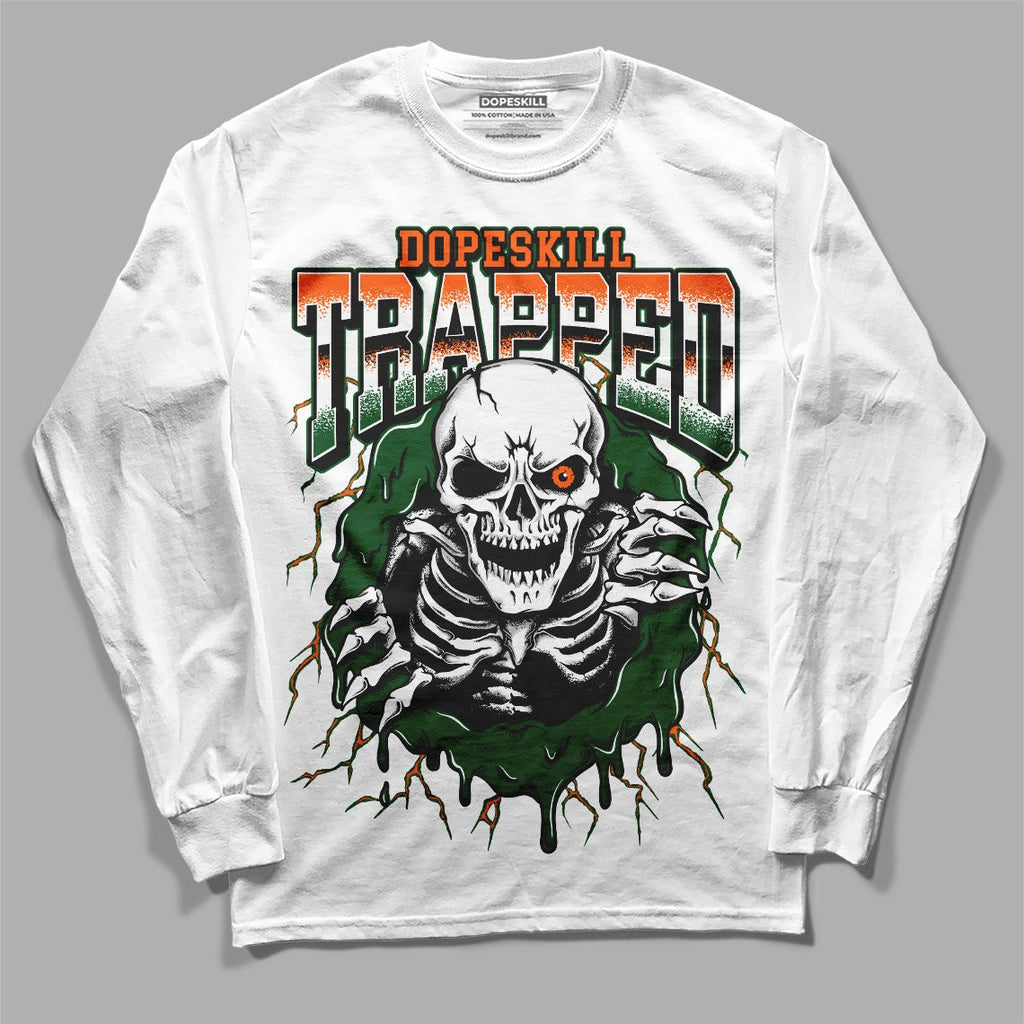 Dunk Low Team Dark Green Orange DopeSkill Long Sleeve T-Shirt Trapped Halloween Graphic