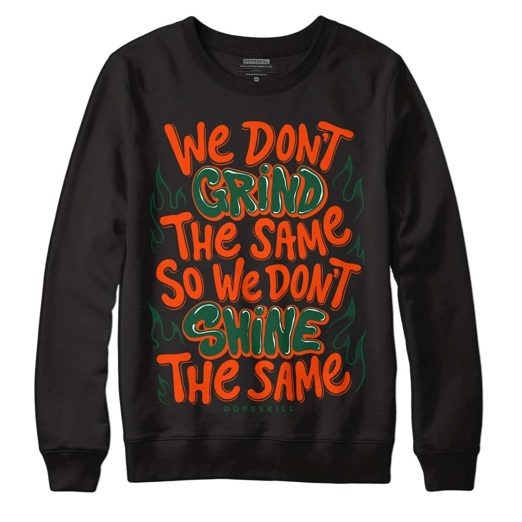 Dunk Low Team Dark Green Orange DopeSkill Sweatshirt Grind Shine Graphic