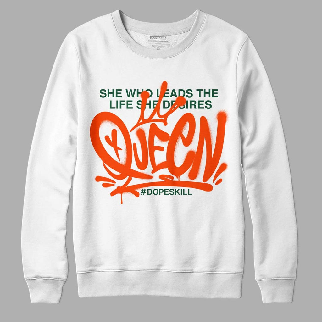Dunk Low Team Dark Green Orange DopeSkill Sweatshirt Queen Graphic
