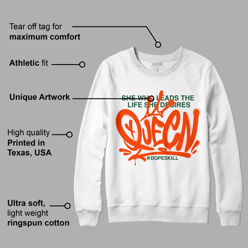 Dunk Low Team Dark Green Orange DopeSkill Sweatshirt Queen Graphic