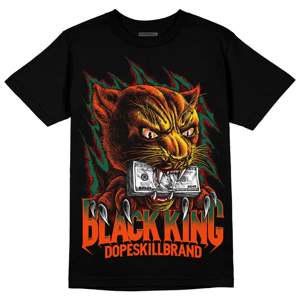 Dunk Low Team Dark Green Orange DopeSkill T-Shirt Black King Graphic