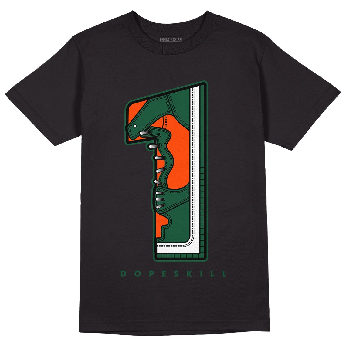 Dunk Low Team Dark Green Orange DopeSkill T-Shirt No.1 Graphic