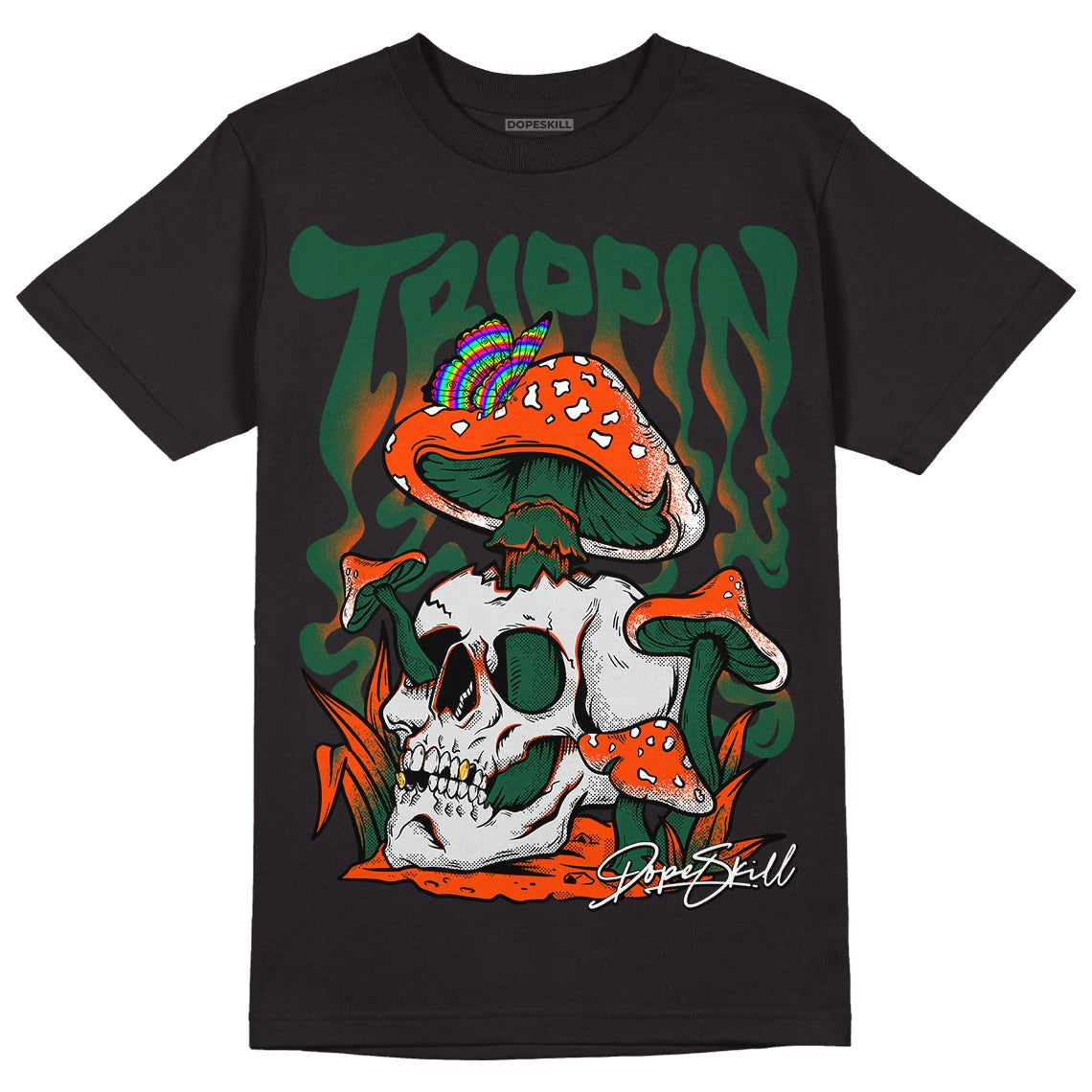 Dunk Low Team Dark Green Orange DopeSkill T-Shirt Trippin Graphic