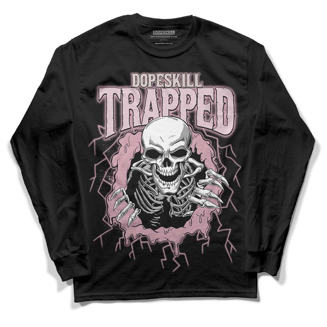 Dunk Low Teddy Bear Pink DopeSkill Long Sleeve T-Shirt Trapped Halloween Graphic