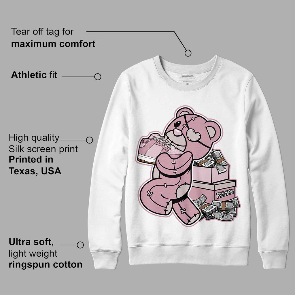 Dunk Low Teddy Bear Pink DopeSkill Sweatshirt Bear Steals Sneaker Graphic