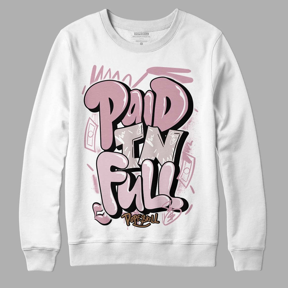 Dunk Low Teddy Bear Pink DopeSkill Sweatshirt New Paid In Full Graphic