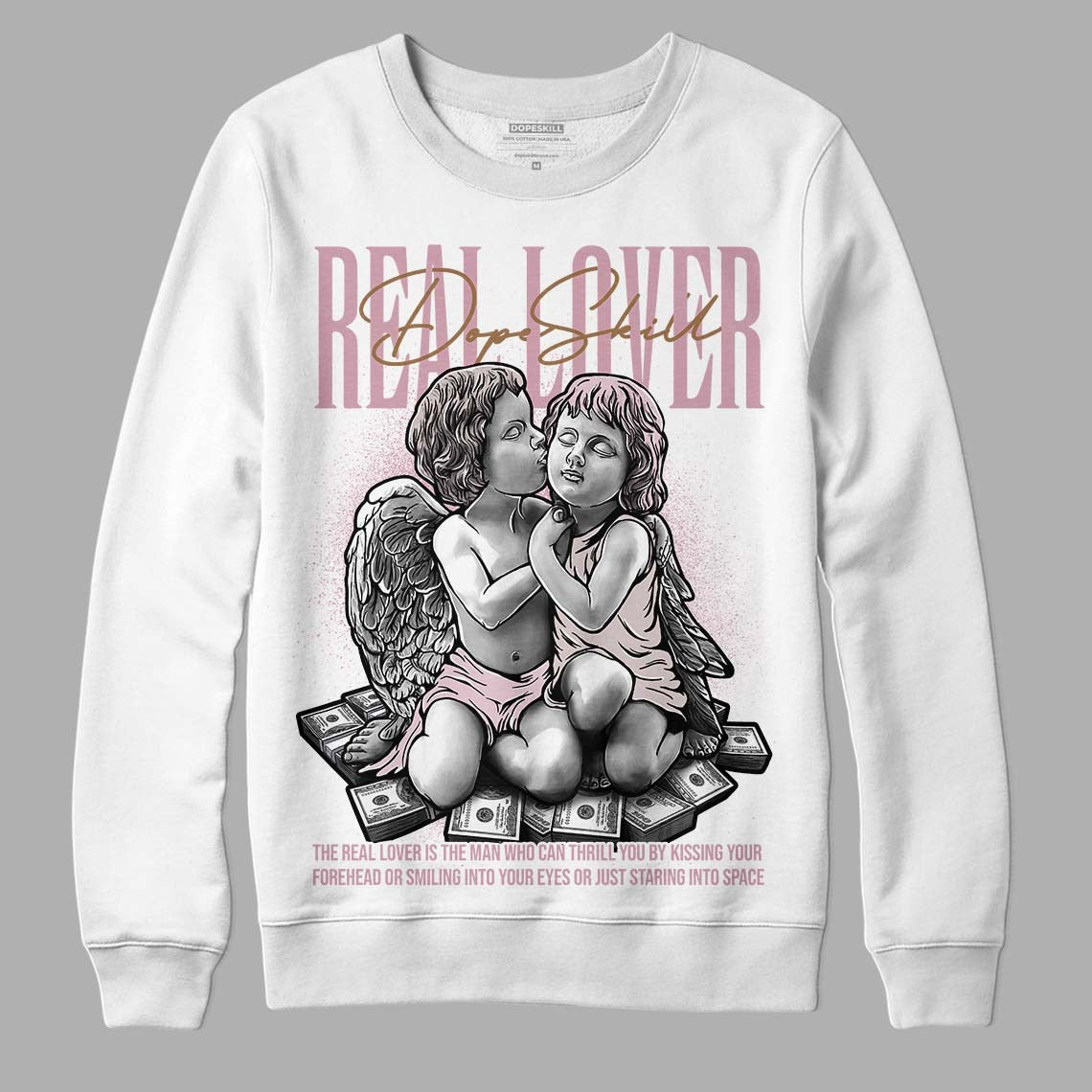 Dunk Low Teddy Bear Pink DopeSkill Sweatshirt Real Lover Graphic